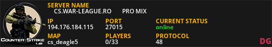 ★  CS.WAR-LEAGUE.RO  ►   PRO MIX